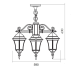 Подвесной фонарь ASTORIA 1 S 91370/3S Bl