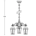 Подвесной фонарь ASTORIA 1 L 91370/3L Gb