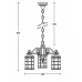 Подвесной фонарь BARSELONA 81270/3 Bl