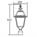 Венчающий светильник FARO FROST L 91103L fl Bl