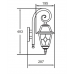 Бра FARO lead GLASS 91102/18S lgG Bl