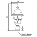 Венчающий светильник FARO lead GLASS 91103 lgY Bl