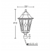 Венчающий светильник PETERSBURG lead GLASS 79803 lg Bl