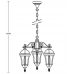 Подвесной светильник ROMA S 95270/3S Bl