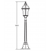 Ландшафтный столбик ROMA L 95207L Gb